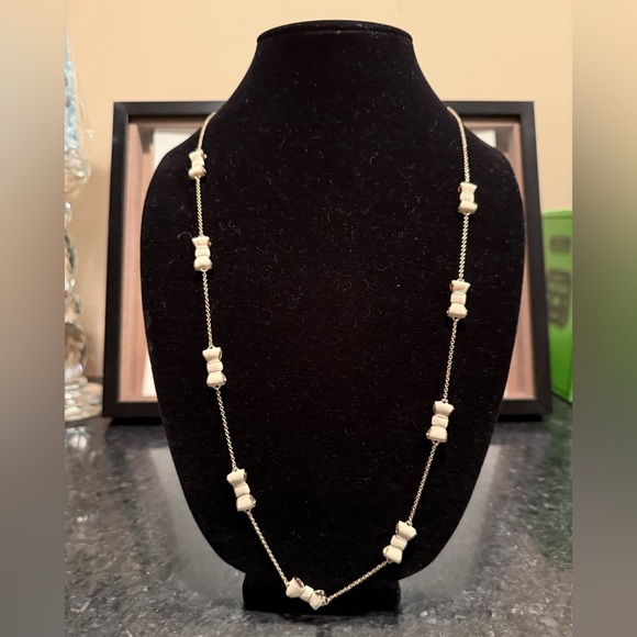 Kate Spade Take a Bow Cream Necklace - Picture 4 of 10